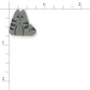 Small Tabby Cat Button