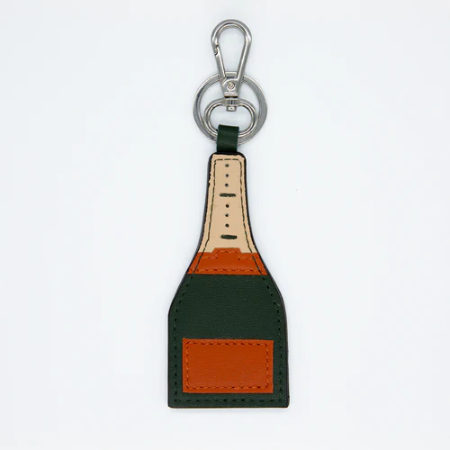Leather Key Fob - Planet Earth
