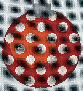 CO27A - Polka Dot Ornament - Red