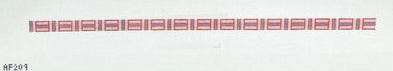 AF209 - Coral Cross Hatch Wrap Bracelet