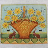 EWE-558 - Bunnies and Daffodils