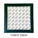 Square Leather Coaster - Planet Earth
