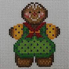 ND1352D - Green Gingerbread Boy