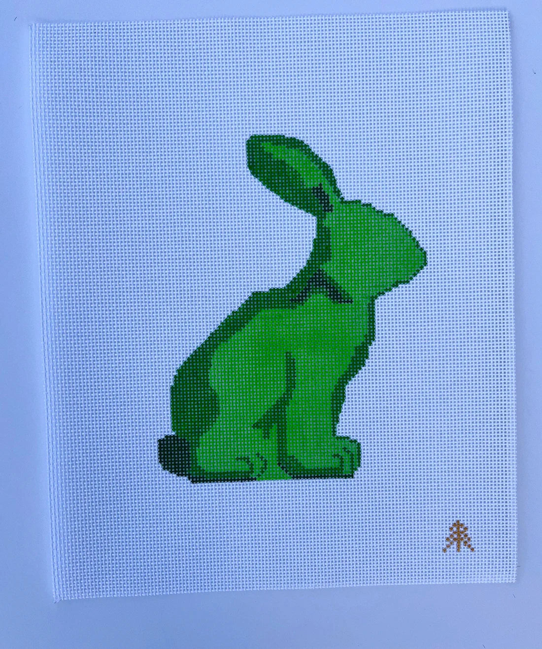 Moss Spring Bunny Canvas, 13 count