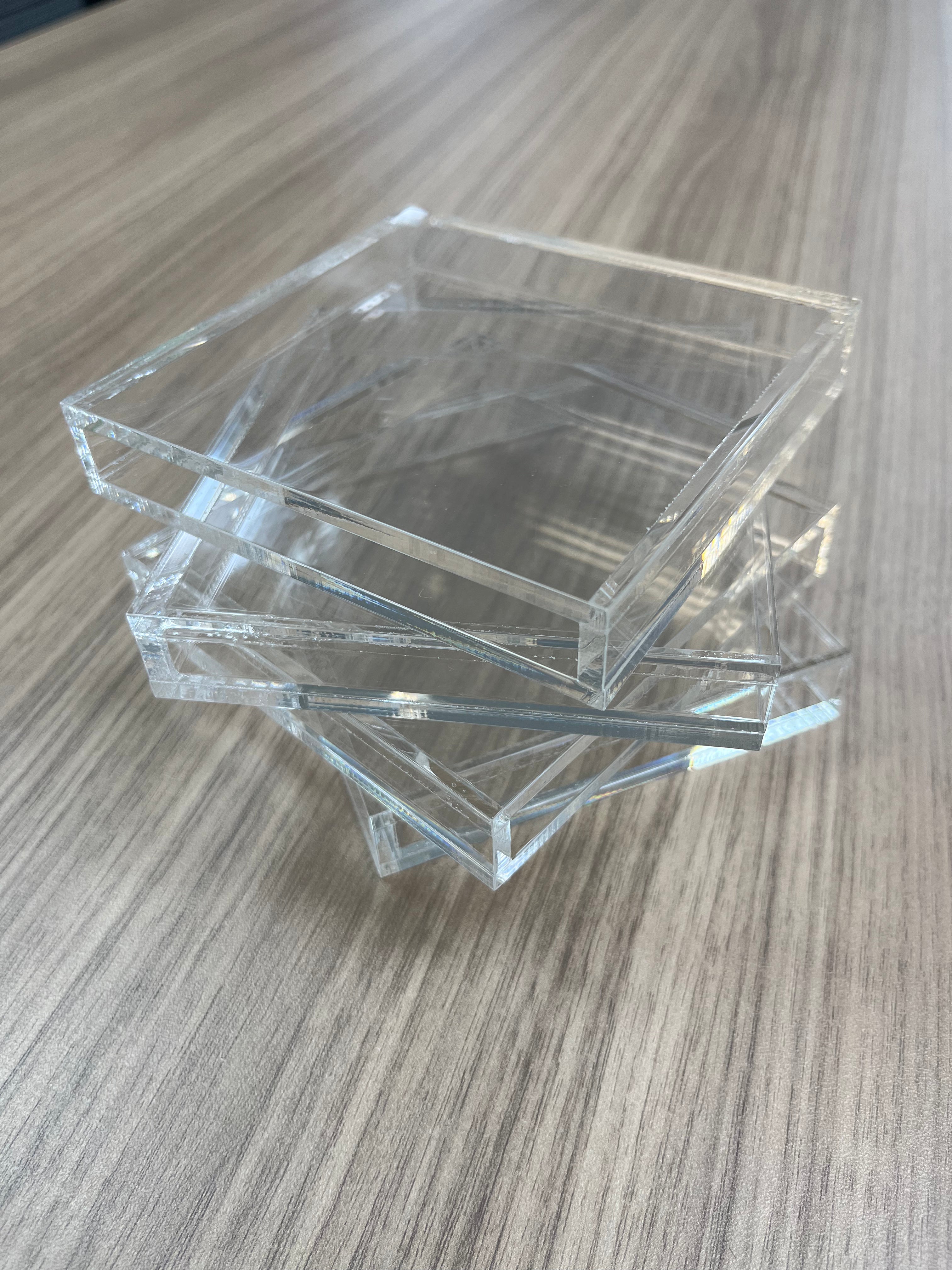 Slide-in Acrylic Trays & Coasters