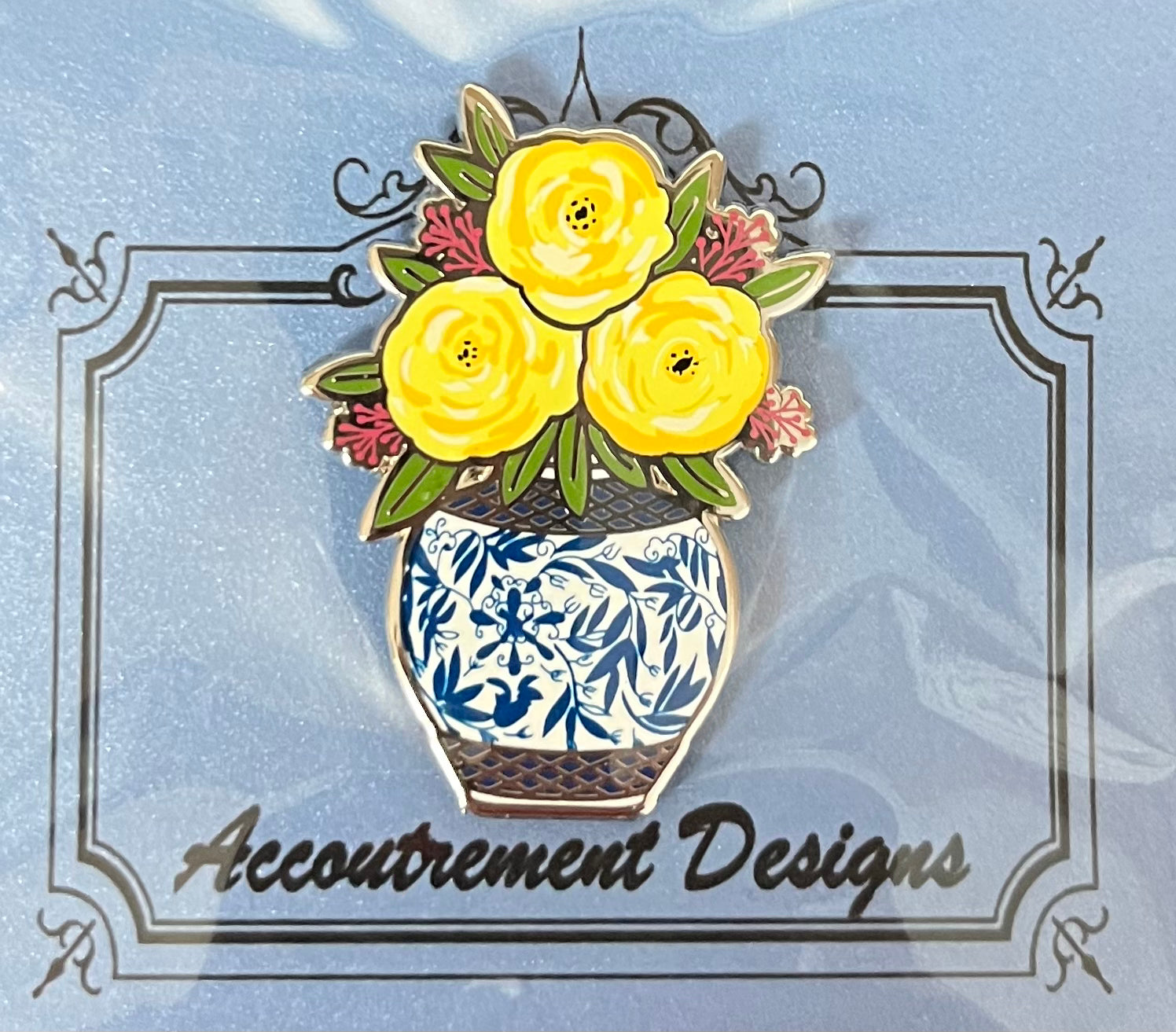 Rose Vase Needle Minder