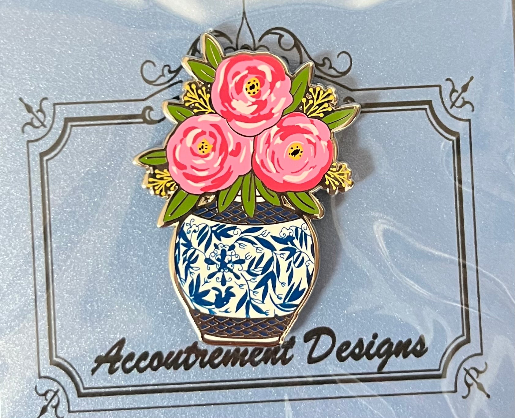 Rose Vase Needle Minder