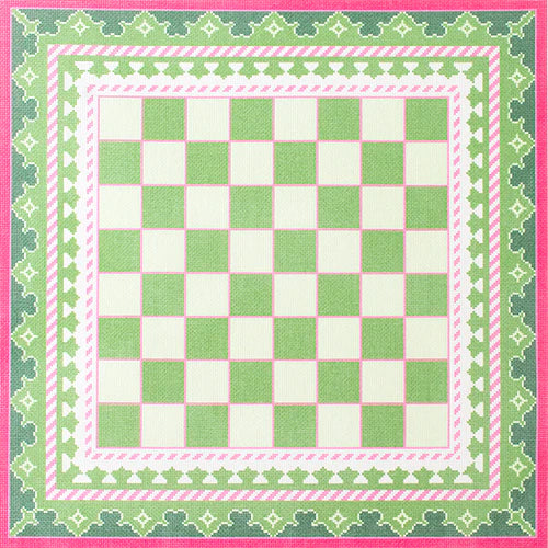NTG KB057GP - The Gambit Chessboard - Green and Pink