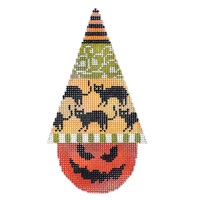 KB 1302 - Halloween Hat - Black Cats