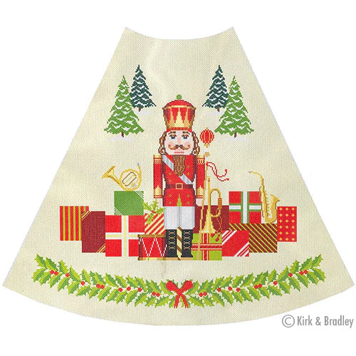 NTG KB0132 - Red Nutcracker Tree Skirt Panel