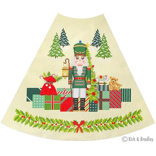 NTG KB0133 - Green Nutcracker Tree Skirt Panel