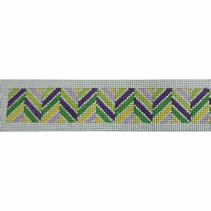 KK-B524A -  Chevron Multi Purples, Greens, and Yellows Belt