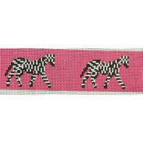 KK-B546B -  Zebra Belt on Hot Pink