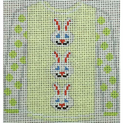 KK-O208P - Sweater - 3 Brown Bunny Faces on Yellow