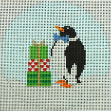 KK-O210 - Penguin with Presents in Snow