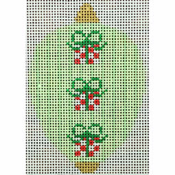 KK-O218H - Bauble Gold TB Presents on Green Stripes