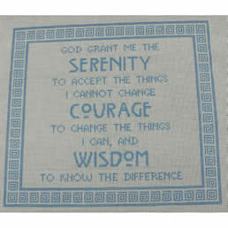 KK-P187 - Serenity Prayer Greek Key Border