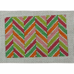 KK-WCC31 - Wallet Insert - Chevron Multi Pinks, Greens and Oranges