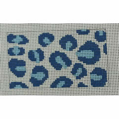 KK-WCC32A - Wallet Insert - Blue and White Leopard Print