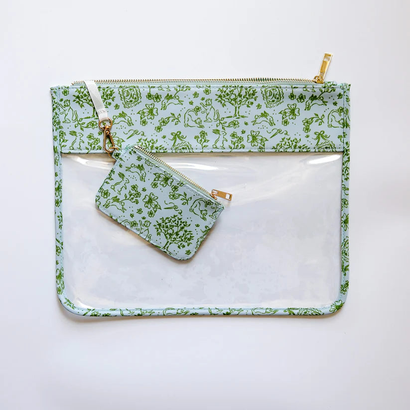 Toile Project Bag - Dogwood Needlepoint