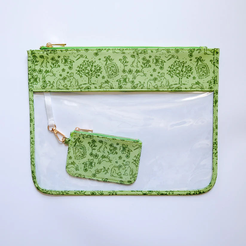 Toile Project Bag - Dogwood Needlepoint