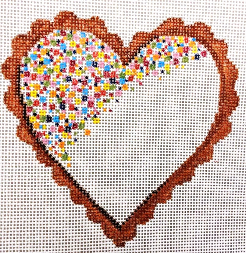 LL-C-010 - Sprinkle Heart Cookie with Stitch Guide