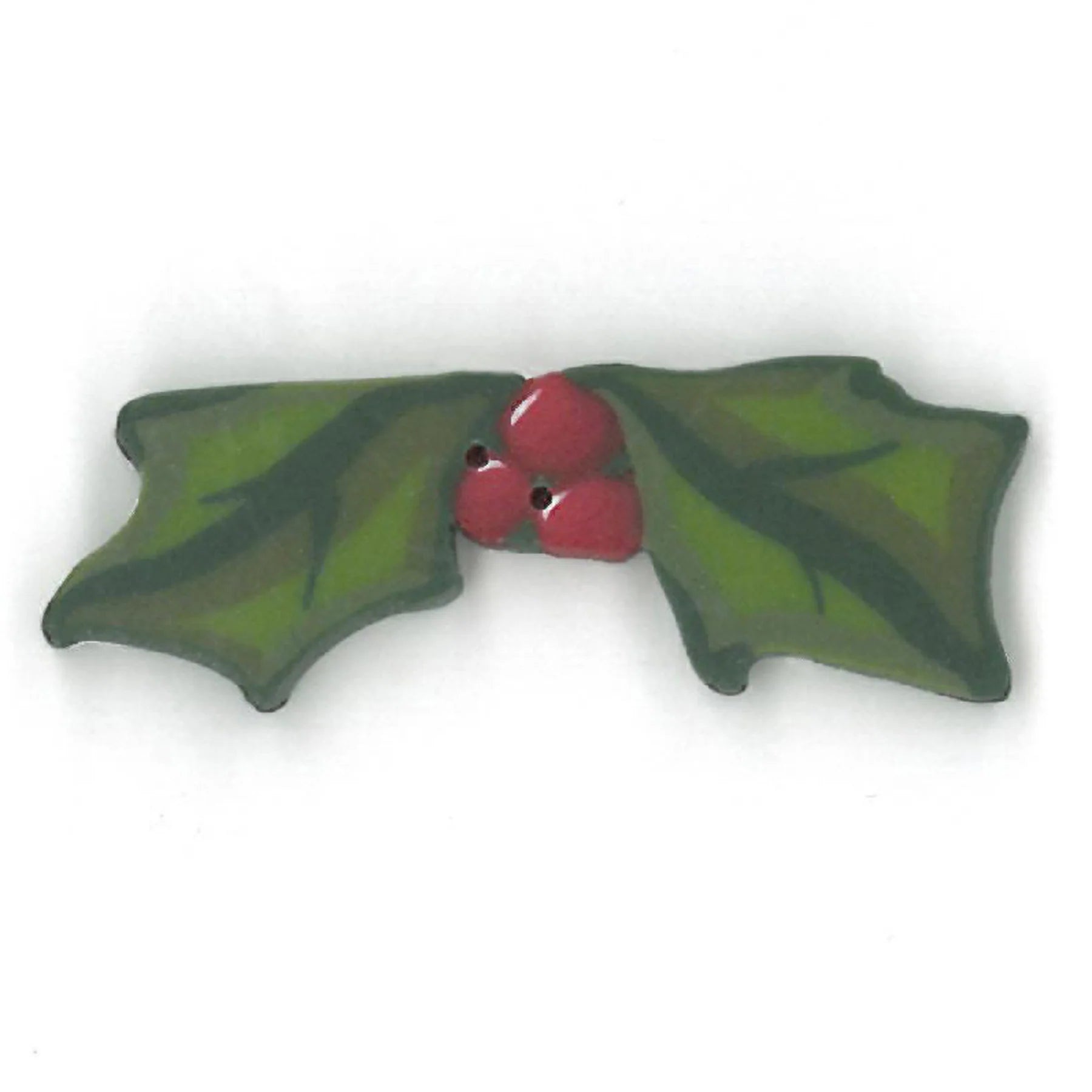 Medium Holly Sprig Button