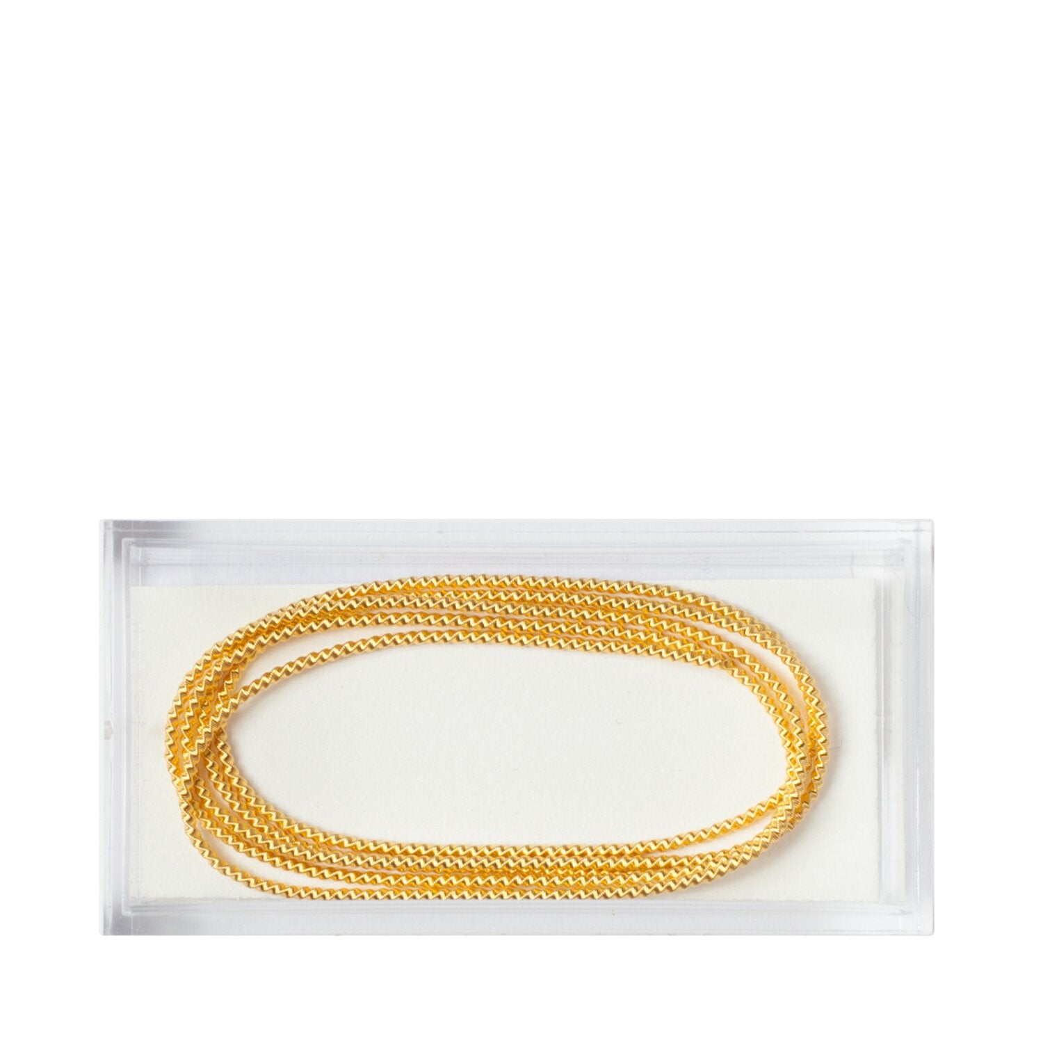 MET-1282 - Gilt Wire Check Pearls #10