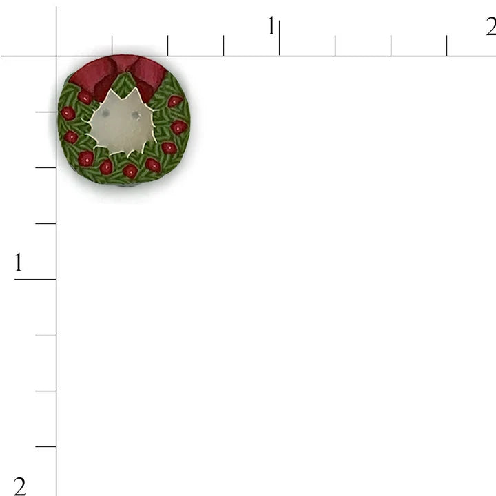 Tiny Wreath Button