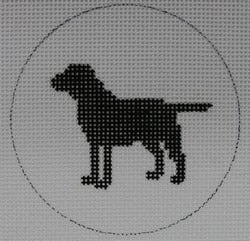 KK-MO110 - Black Lab Mini Round