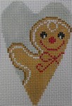 ND1343A - Gingerbread Man Heart