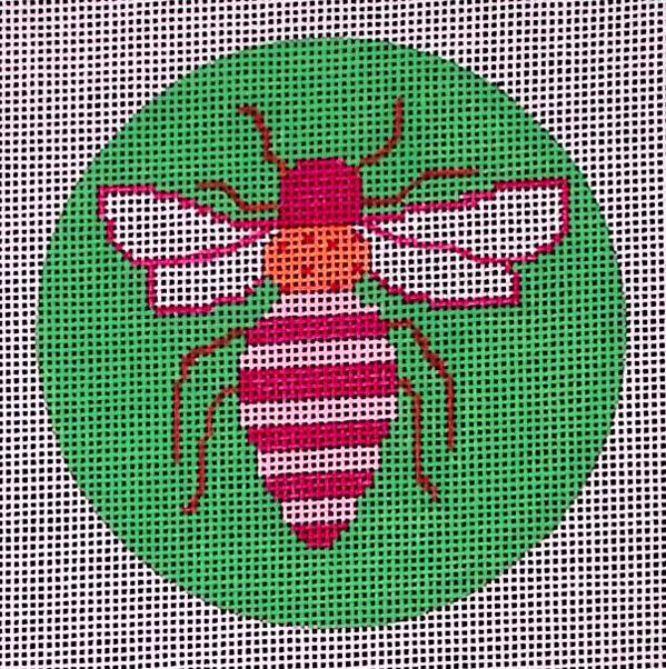 O-070 - Bright Bee on Green