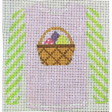 KK-O208X - Sweater - Basket of Eggs on Lavender