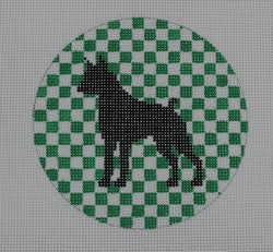 KK-OAS105 - Boxer on Emerald Green Check