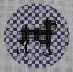 KK-OAS120 - Pug on Purple