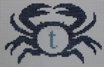 KK-OCR107B - Blue Crab with Initial