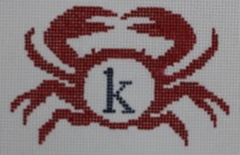 KK-OCR107R - Red Crab with Initial