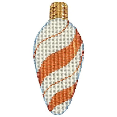 AT CT1951O - Orange Peppermint Swirl Light Bulb