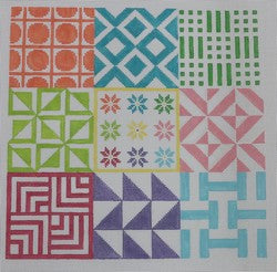 KK-P129 - Geometric Squares - Multi Brights