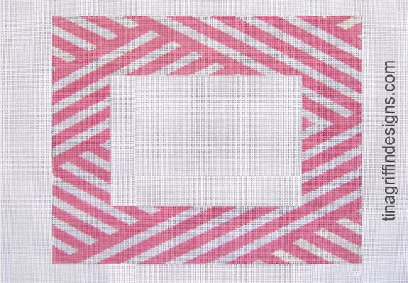 FR-004 - Pink & White Stripe Frame