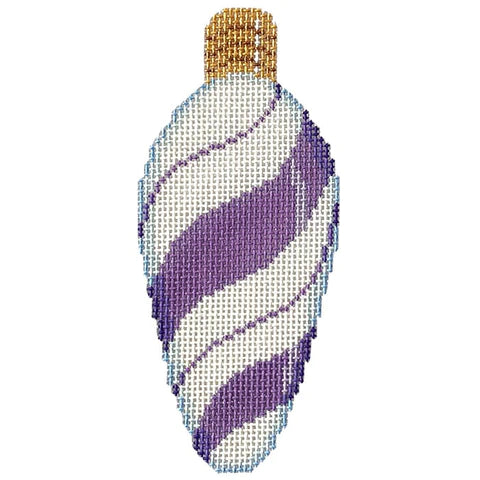 AT CT1951U - Purple Peppermint Swirl Light Bulb