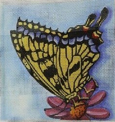 R120 - Yellow, Blue and Black Butterfly