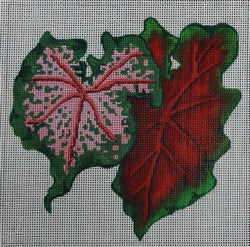 R151 - Pink/Green and Red/Green Leaves