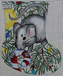 R209 - Mouse with Ornament Mini Sock