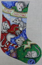 R214 - Mouse Merry Christmas Stocking