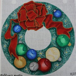 R251 - Multicolor Wreath with Red Bow