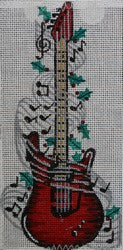 R263 - Electric Guitar with Musical Notes