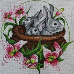 R309 - Bunny in a Basket with Stargazer