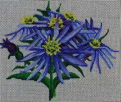 R317 - Blue and Yellow Flower