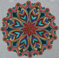 R392 - Red Flower Kaleidoscope